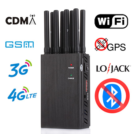 Plus Populaire Brouilleur GSM 8 bandes et WiFi GPS Jammer Bouclier Lojack  4GLTE 4G Wimax 3G DCS/PCS